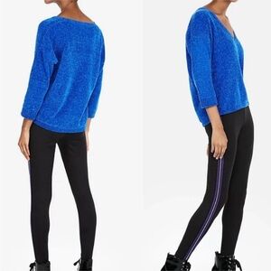 Express Chenille V Neck Sweater